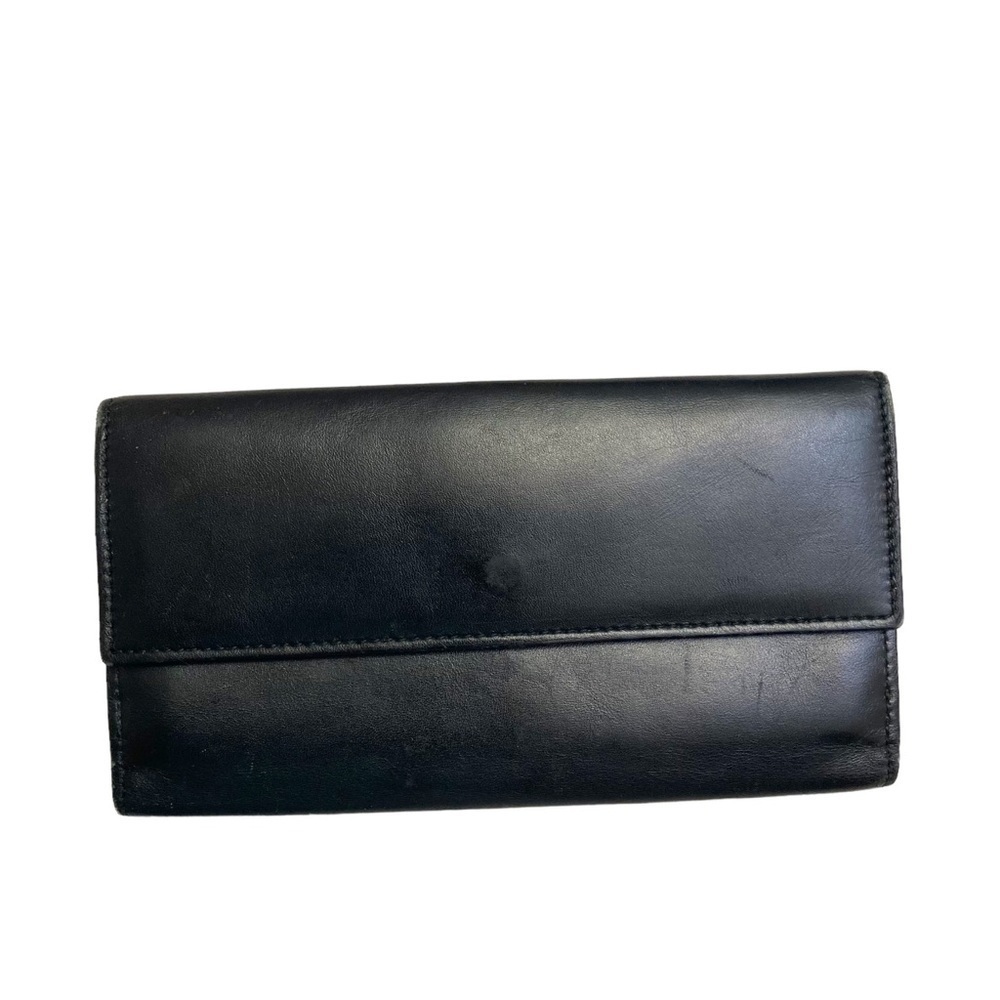 Gucci black leather vintage bling unisex wallet - Picture 3 of 12
